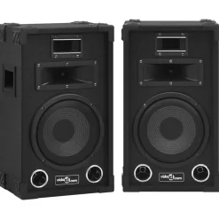 vidaXL Electrónica-Altavoces pasivos escenario profesional hifi 2 uds 800 W negro