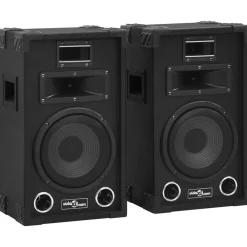 vidaXL Electrónica-Altavoces pasivos escenario profesional hifi 2 uds 800 W negro