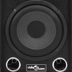 vidaXL Electrónica-Altavoces pasivos escenario profesional hifi 2 uds 800 W negro