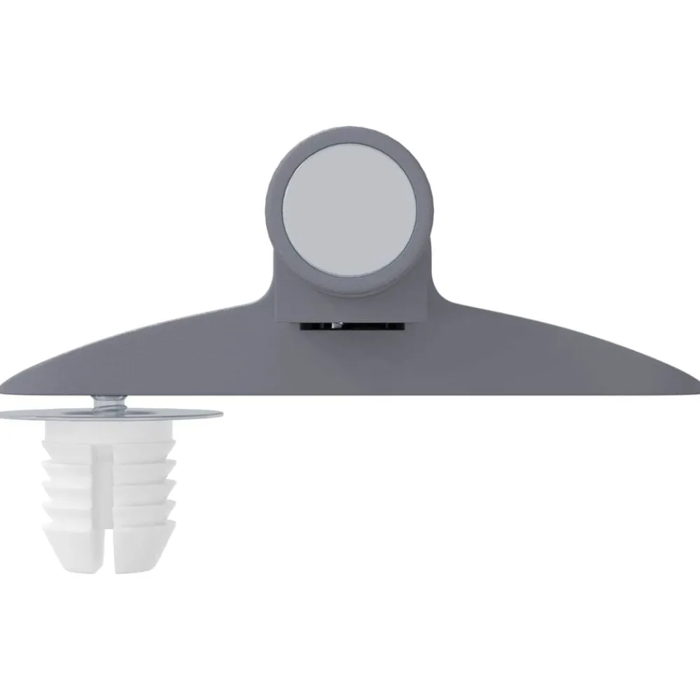 vidaXL Amortiguador de cierre suave 2 pcs Gris 125 x 47 x 15 mm PP