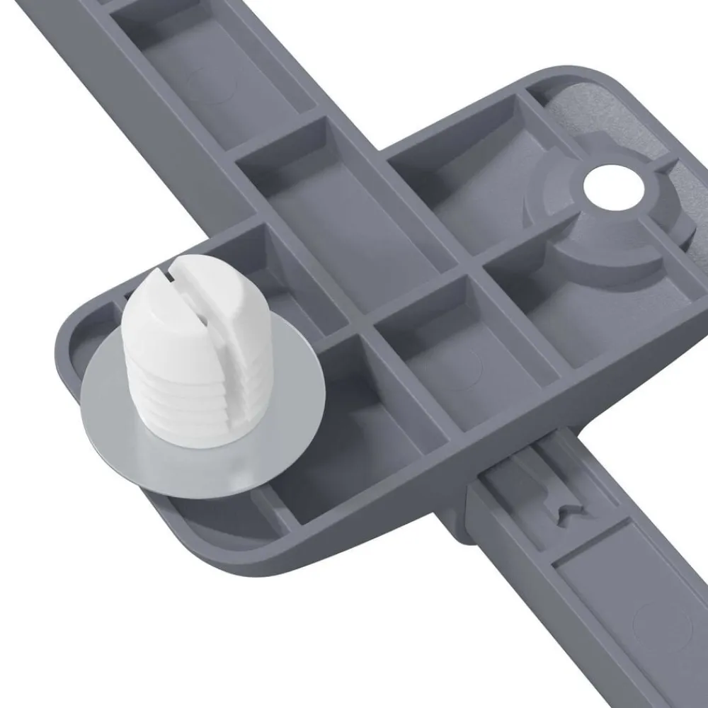 vidaXL Amortiguador de cierre suave 2 pcs Gris 125 x 47 x 15 mm PP