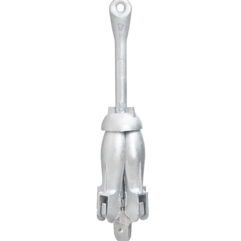 vidaXL Ancla plegable con cuerda hierro maleable plateado 2,5 kg Outlet