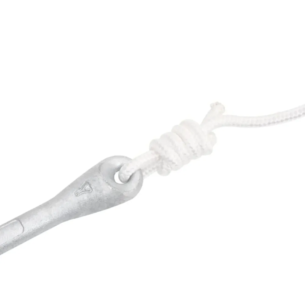 vidaXL Ancla plegable con cuerda hierro maleable plateado 1,5 kg Sale