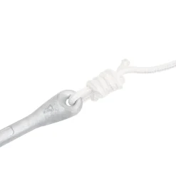 vidaXL Piezas Y Accesorios Para Vehículos-Ancla plegable con cuerda hierro maleable plateado 3,2 kg