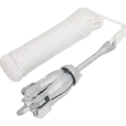 vidaXL Ancla plegable cuerda hierro fundido galvanizado plata 6 kg Sale