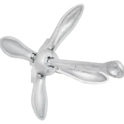 vidaXL Ancla plegable cuerda hierro fundido galvanizado plata 6 kg Sale