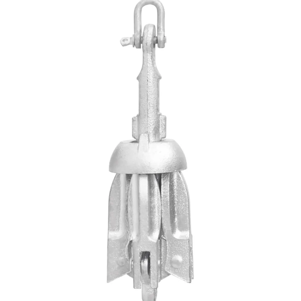 vidaXL Ancla plegable cuerda hierro fundido galvanizado plata 0,7 kg Outlet