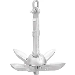 vidaXL Ancla plegable cuerda hierro fundido galvanizado plata 0,7 kg Outlet