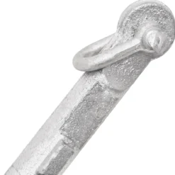 vidaXL Ancla plegable cuerda hierro fundido galvanizado plata 0,7 kg Outlet