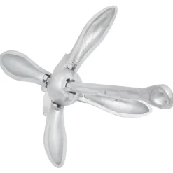 vidaXL Piezas Y Accesorios Para Vehículos-Ancla plegable cuerda hierro fundido galvanizado plata 8 kg