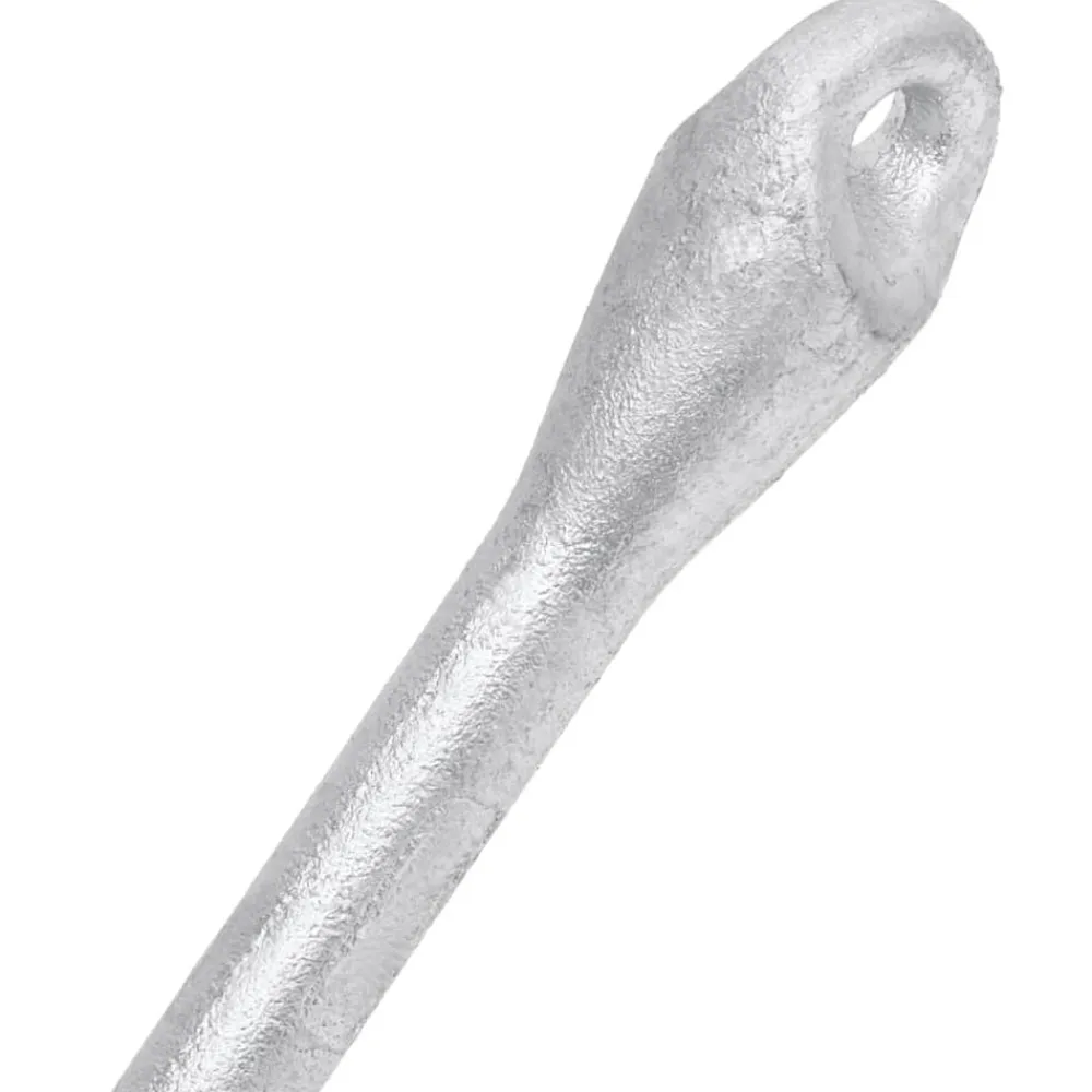 vidaXL Ancla plegable hierro maleable plateado 4 kg New