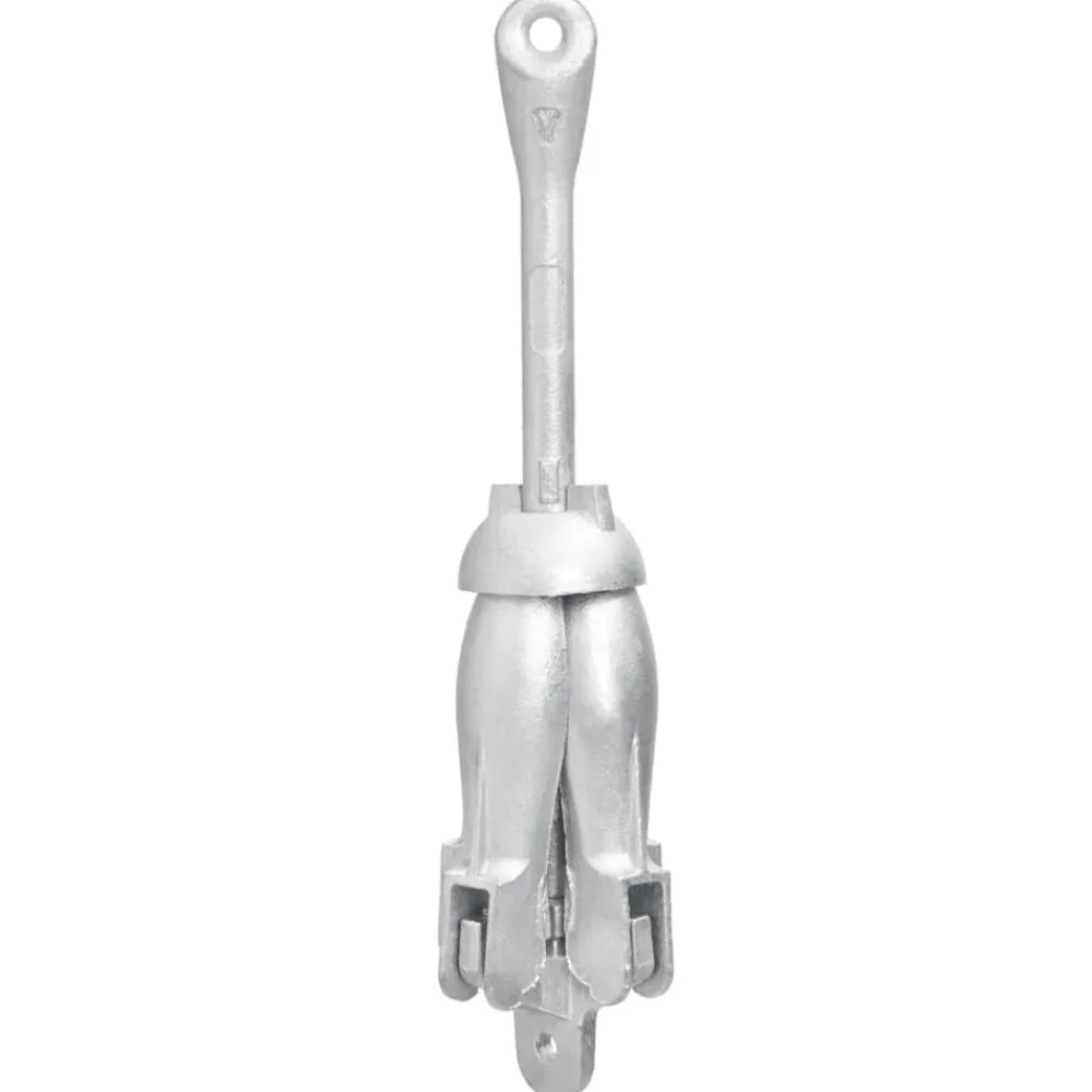 vidaXL Ancla plegable hierro maleable plateado 2,5 kg Hot