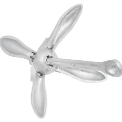 vidaXL Ancla plegable hierro maleable plateado 2,5 kg Hot