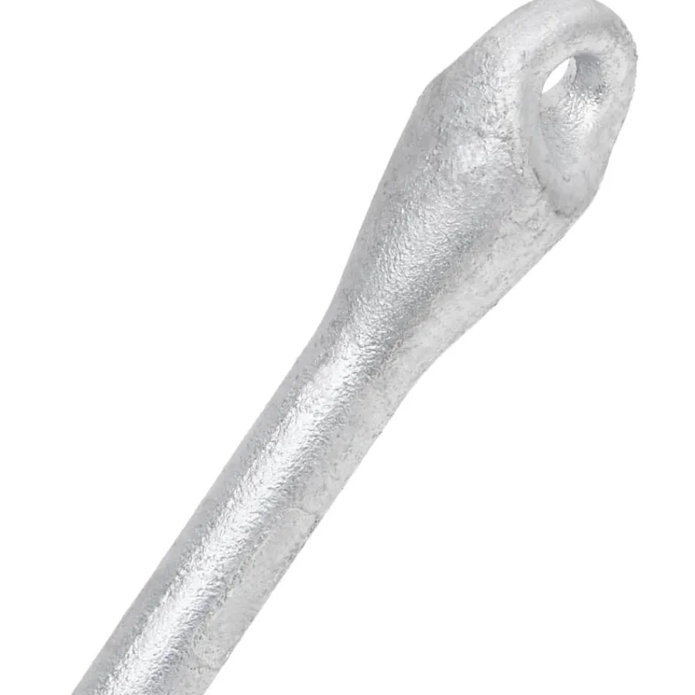 vidaXL Piezas Y Accesorios Para Vehículos-Ancla plegable hierro maleable plateado 1,5 kg