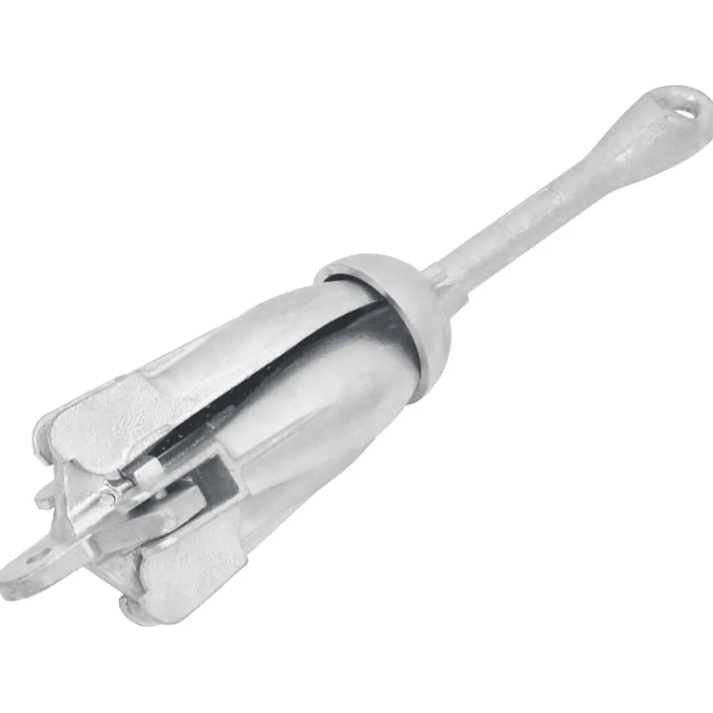 vidaXL Piezas Y Accesorios Para Vehículos-Ancla plegable hierro maleable plateado 6 kg