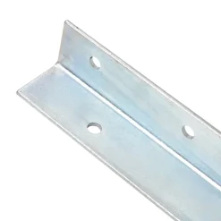 vidaXL Accesorios De Bricolaje-Anclaje de tierra forma de L 2 uds acero galvanizado 5x5x50 cm