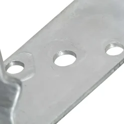 vidaXL Accesorios De Bricolaje-Anclajes de valla 6 uds acero galvanizado plateado 7x6x15 cm