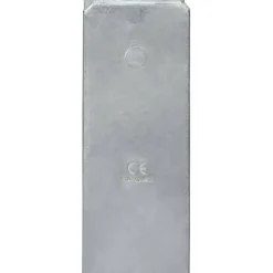 vidaXL Accesorios De Bricolaje-Anclajes de valla 6 uds acero galvanizado plateado 7x6x60 cm