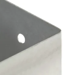 vidaXL Vallas De Jardín-Anclajes para postes 4 unidades metal galvanizados 71 mm