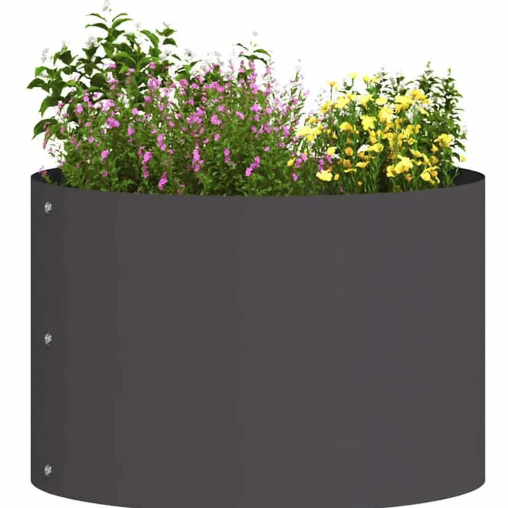 vidaXL Jardín-Anillo para maceta 30 x 30 x 20 cm Acero laminado en frío