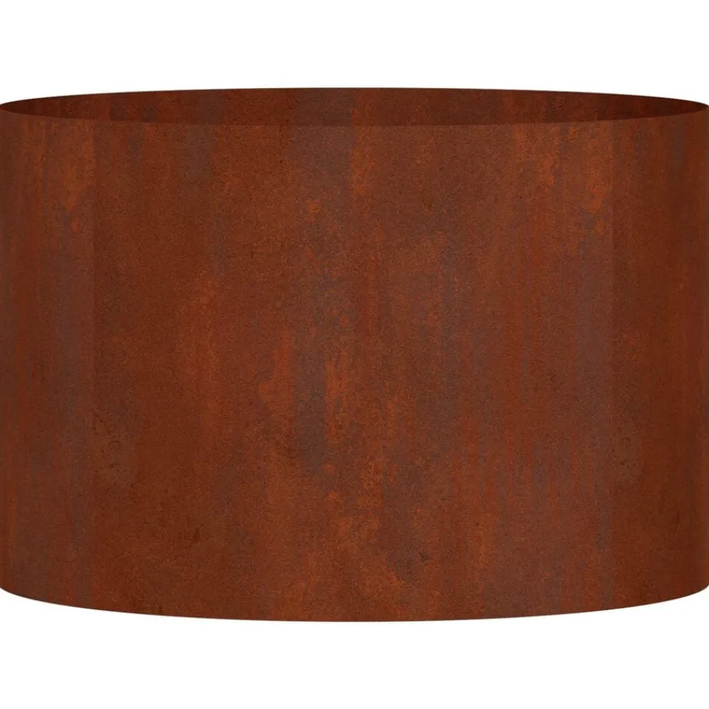 vidaXL Anillo para maceta Marrón 30 x 30 x 20 cm Acero autopatinable Acero oxidado Hot