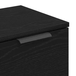 vidaXL Aparador 2 pcs 60 x 30 x 70 cm Madera de ingeniería Roble negro New