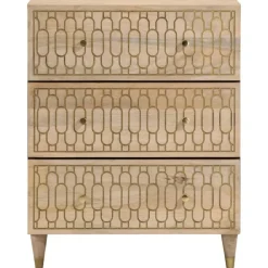 vidaXL Aparador 2 piezas madera maciza de mango 60x33x75 cm Online