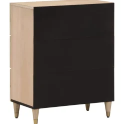 vidaXL Aparador 2 piezas madera maciza de mango 60x33x75 cm Online