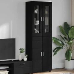 vidaXL Conjuntos De Muebles-Aparador alto con estante FLORIN 60 x 35 x 182 cm