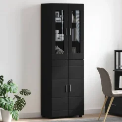 vidaXL Conjuntos De Muebles-Aparador alto con estante FLORIN 60 x 35 x 182 cm