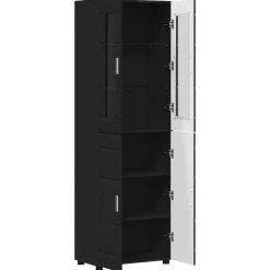 vidaXL Conjuntos De Muebles-Aparador alto con estante FLORIN 60 x 35 x 182 cm