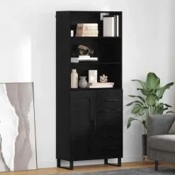 vidaXL Armarios Y Almacenamiento-Aparador alto con cajón 69,5 x 34 x 180 cm