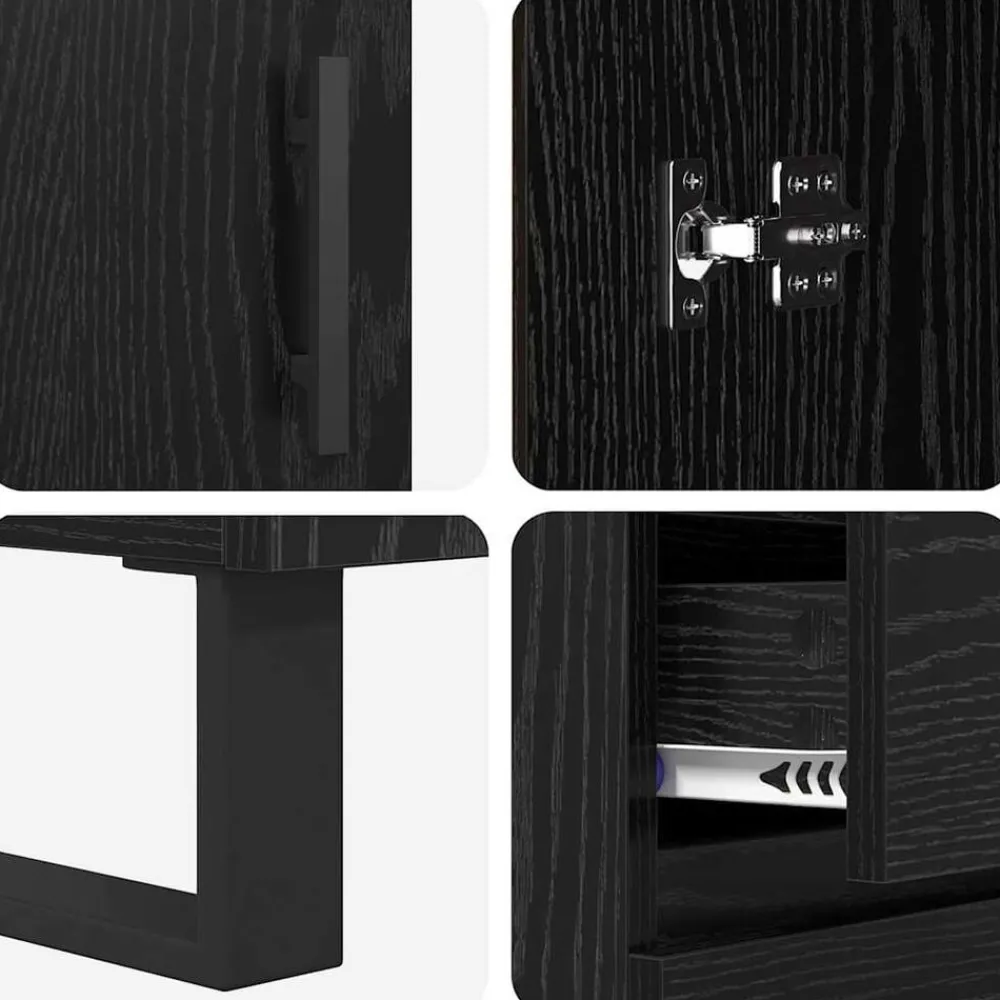 vidaXL Armarios Y Almacenamiento-Aparador alto con cajón 69,5 x 34 x 180 cm