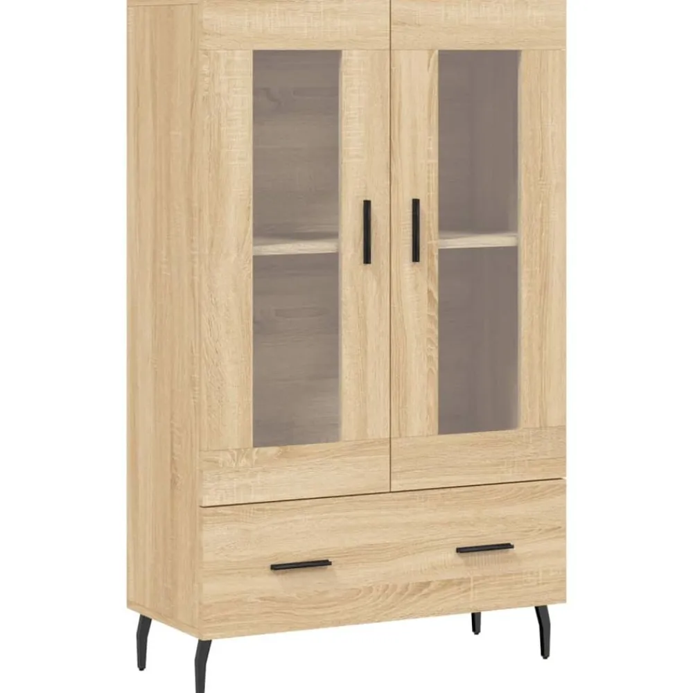 vidaXL Aparador alto madera de ingeniería 69,5x31x115 cm Roble Sonoma Hot