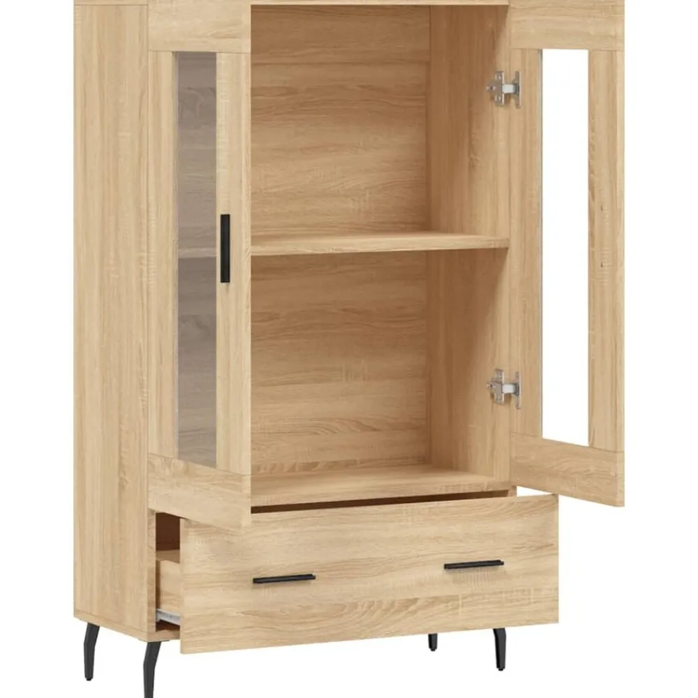 vidaXL Aparador alto madera de ingeniería 69,5x31x115 cm Roble Sonoma Hot