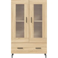 vidaXL Aparador alto madera de ingeniería 69,5x31x115 cm Roble Sonoma Hot
