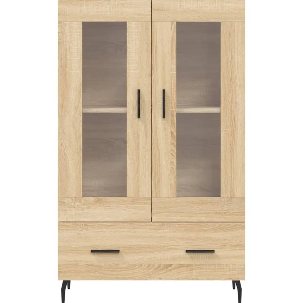 vidaXL Aparador alto madera de ingeniería 69,5x31x115 cm Roble Sonoma Hot