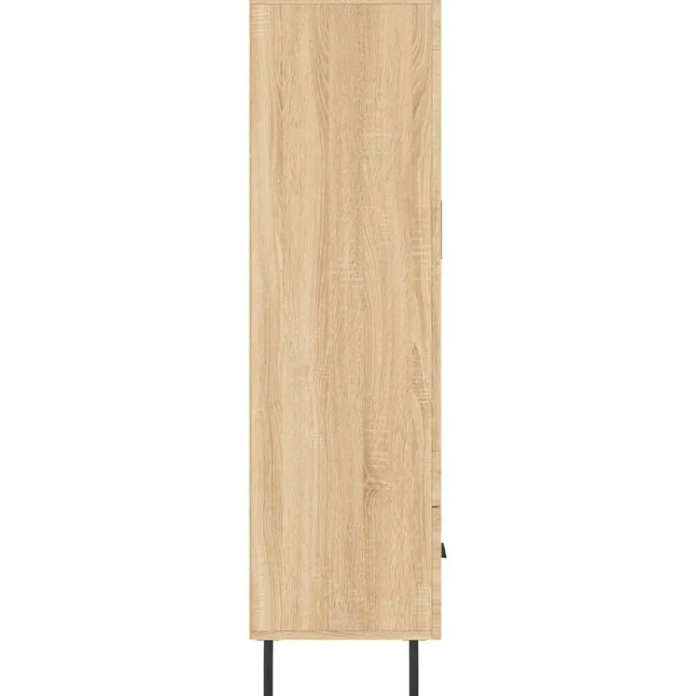vidaXL Aparador alto madera de ingeniería 69,5x31x115 cm Roble Sonoma Hot