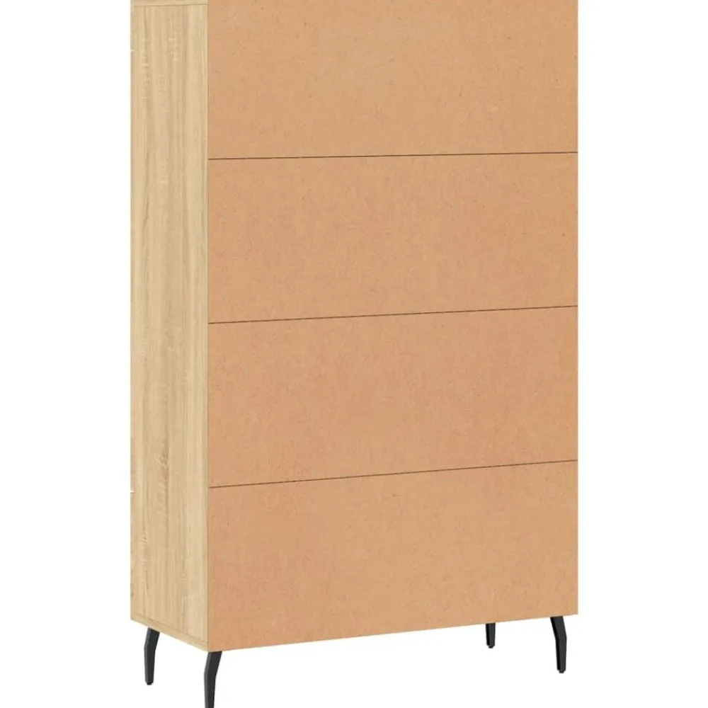 vidaXL Aparador alto madera de ingeniería 69,5x31x115 cm Roble Sonoma Hot