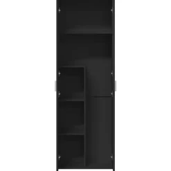 vidaXL Armarios Y Almacenamiento-Aparador alto madera de ingeniería 60x35x180 cm