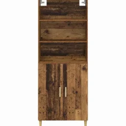 vidaXL Aparador alto 69,5 x 32,5 x 180 cm Madera envejecida Outlet
