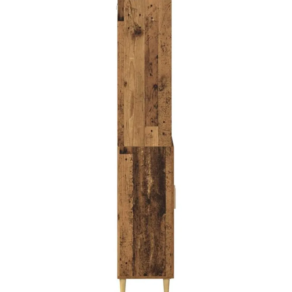 vidaXL Aparador alto 69,5 x 32,5 x 180 cm Madera envejecida Outlet