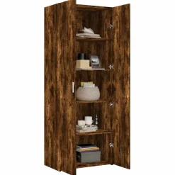 vidaXL Armarios Y Almacenamiento-Aparador alto madera de ingeniería 70x42,5x185 cm