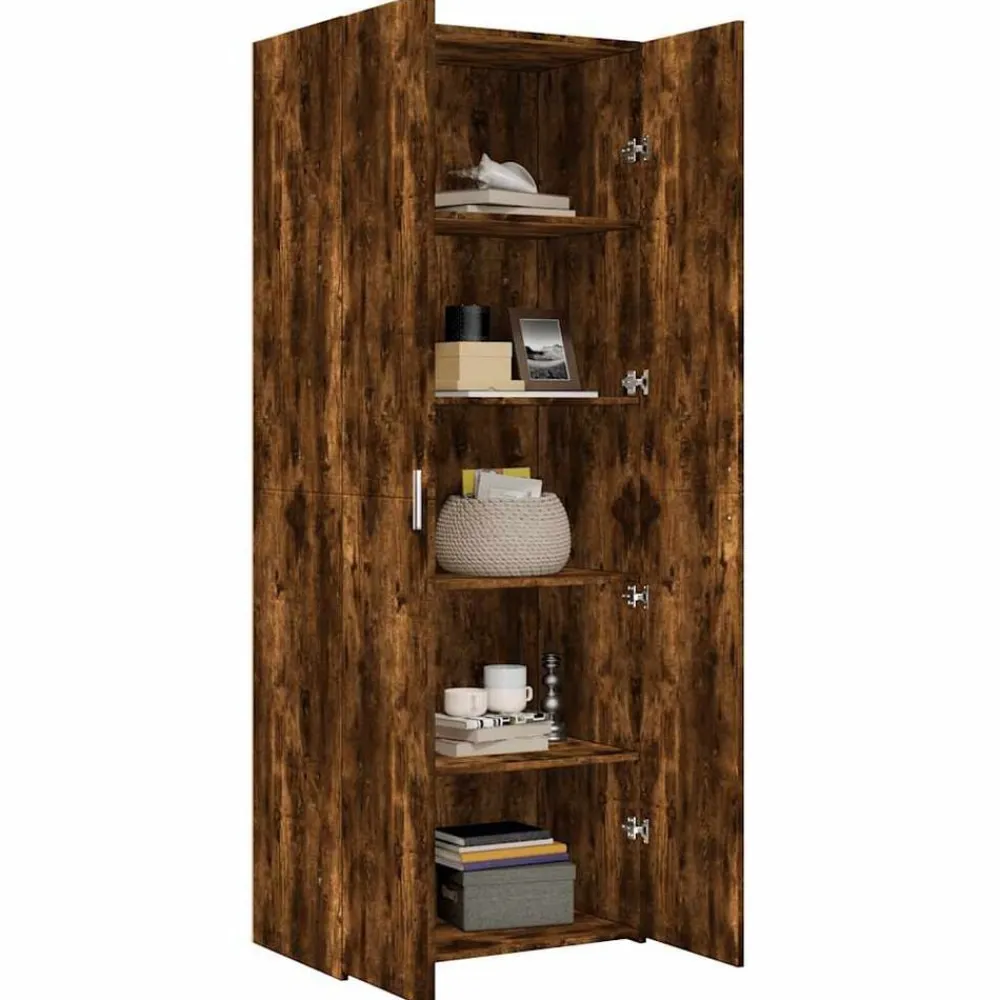 vidaXL Armarios Y Almacenamiento-Aparador alto madera de ingeniería 70x42,5x185 cm