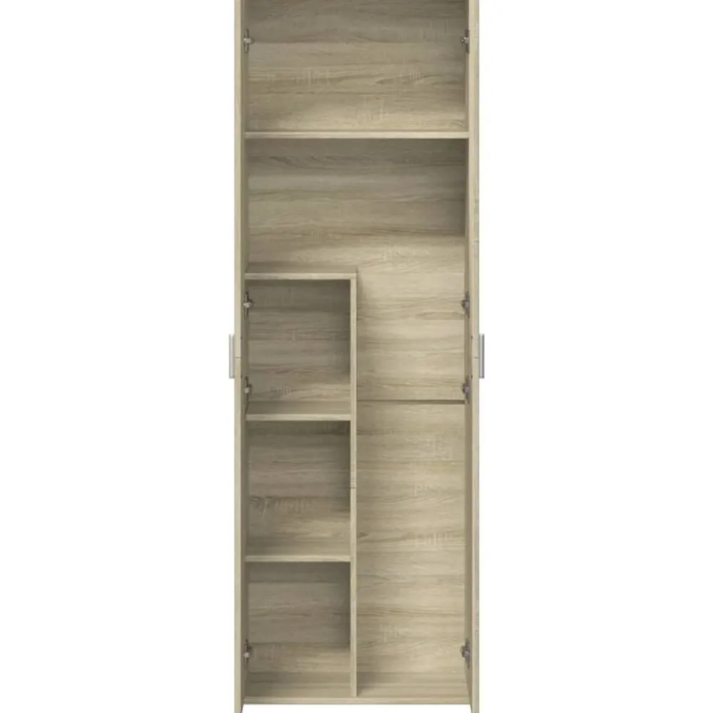 vidaXL Aparador alto madera de ingeniería 60x35x180 cm Roble Sonoma New