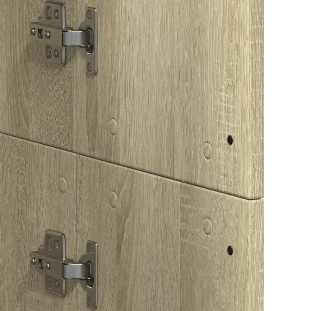 vidaXL Aparador alto madera de ingeniería 60x35x180 cm Roble Sonoma New