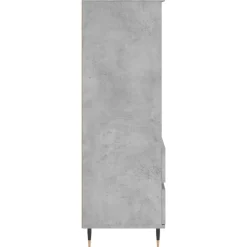 vidaXL Aparador alto madera contrachapada gris hormigón 40x36x110 cm Gris hormigón Hot