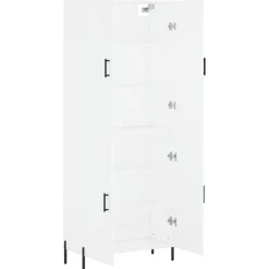 vidaXL Armarios Y Almacenamiento-Aparador alto madera contrachapada 69,5x34x180 cm