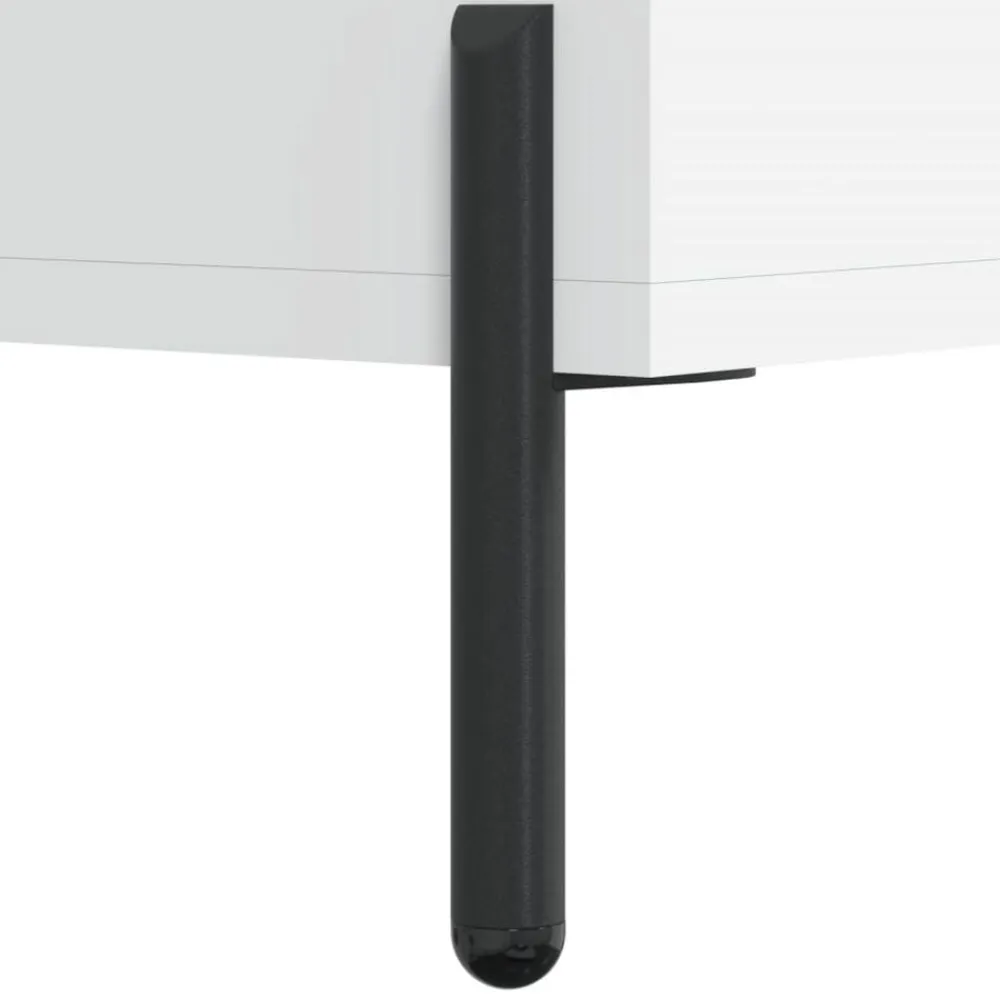 vidaXL Aparador alto madera contrachapada 69,5x34x180 cm Blanco Hot