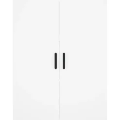 vidaXL Aparador alto madera contrachapada 69,5x34x180 cm Blanco Hot